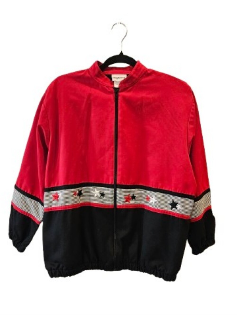 Retro Patriotic BonWorth Jacket – Granny Core, Teacher Chic, Small Petite